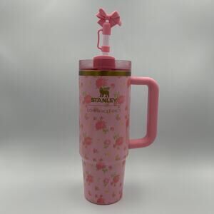 Stanley x LoveShackFancy 30oz Tumbler Quencher Pink Ibiza Sunset Authentic